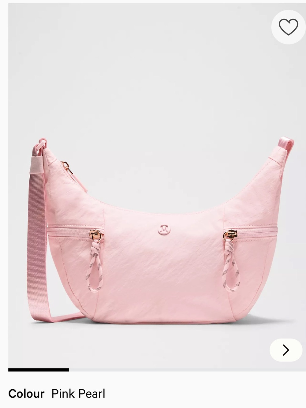 Lululemon Slouchy Sling Bag Pink Pearl